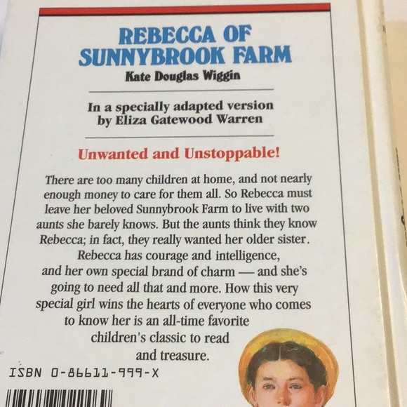 COPY - 🎉2/15.00🎉Great Illustrated Classics,rare,Rebecca of Sunnybrook Farm,Hard… - Picture 3 of 11